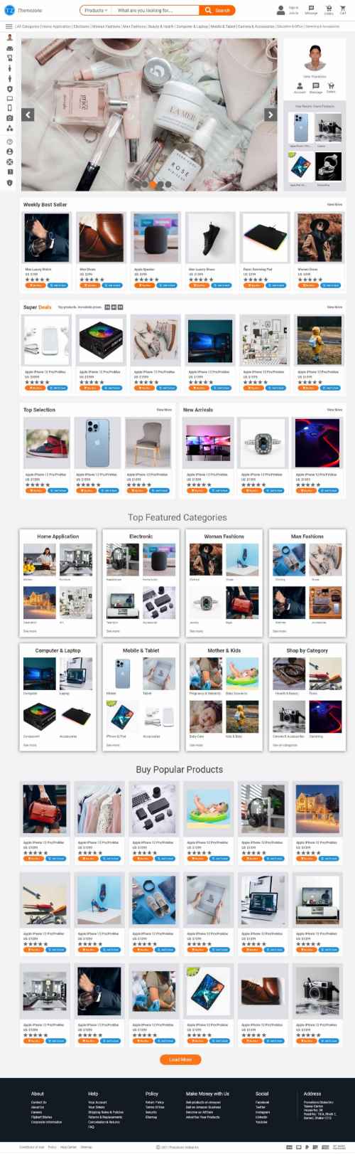 Design a online store and wordpess woocommerce website