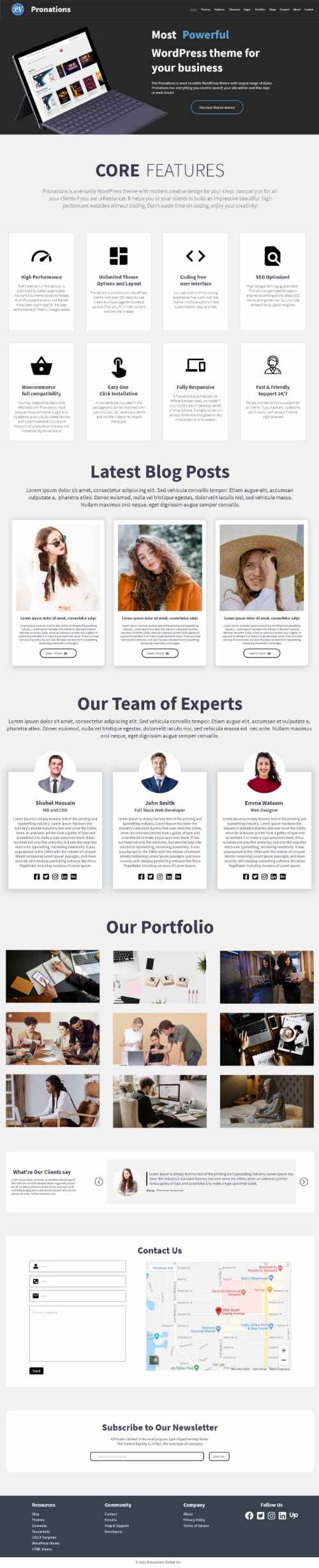 I will create wordpress website and design landing page