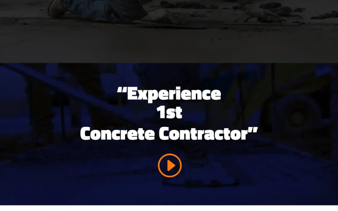 1st Concrete Contractor best contractor website design services