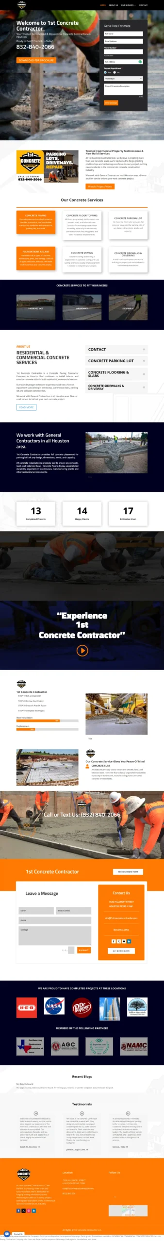 Best contractor website design services