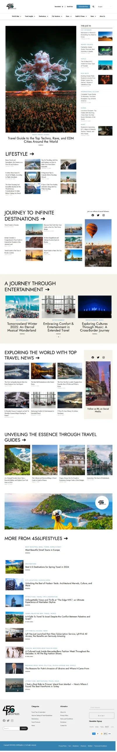 Best lifestyle website design