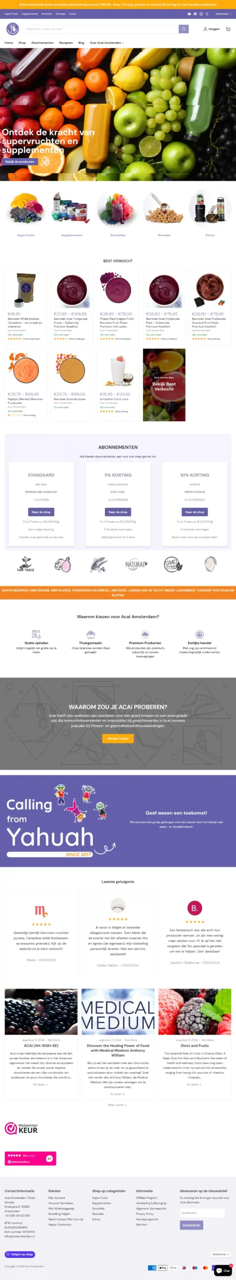 Best fruits selling website design