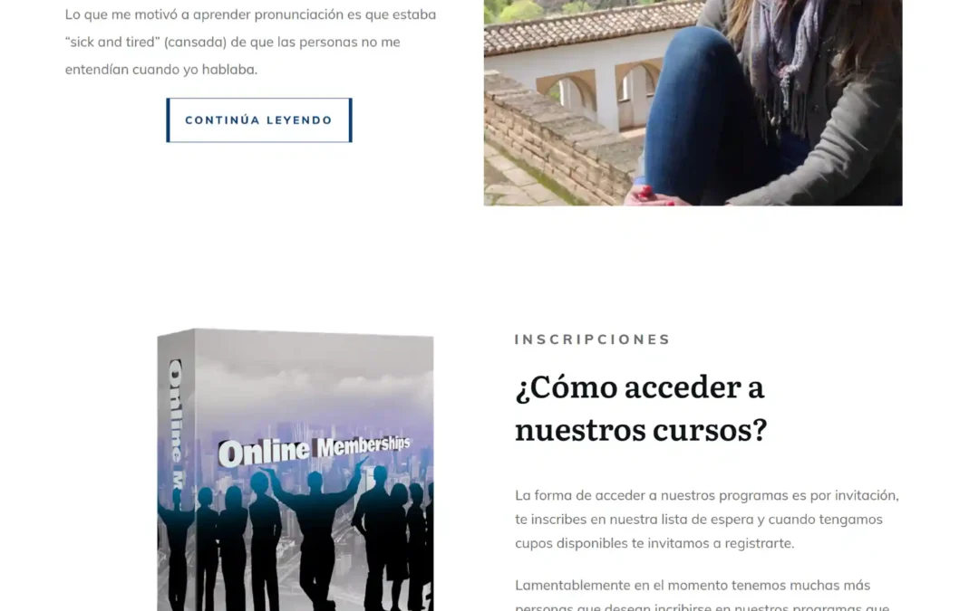 Beingles Best Vocabulary Course website design