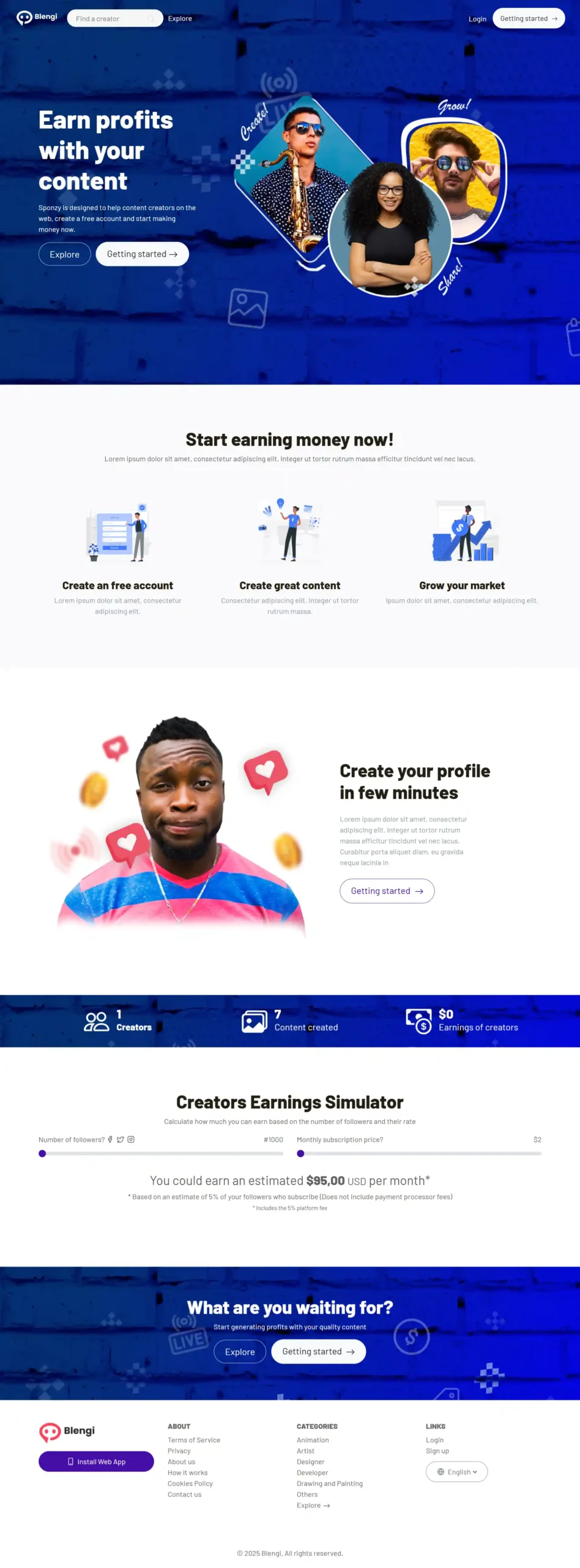 Blengi Support Content Creators