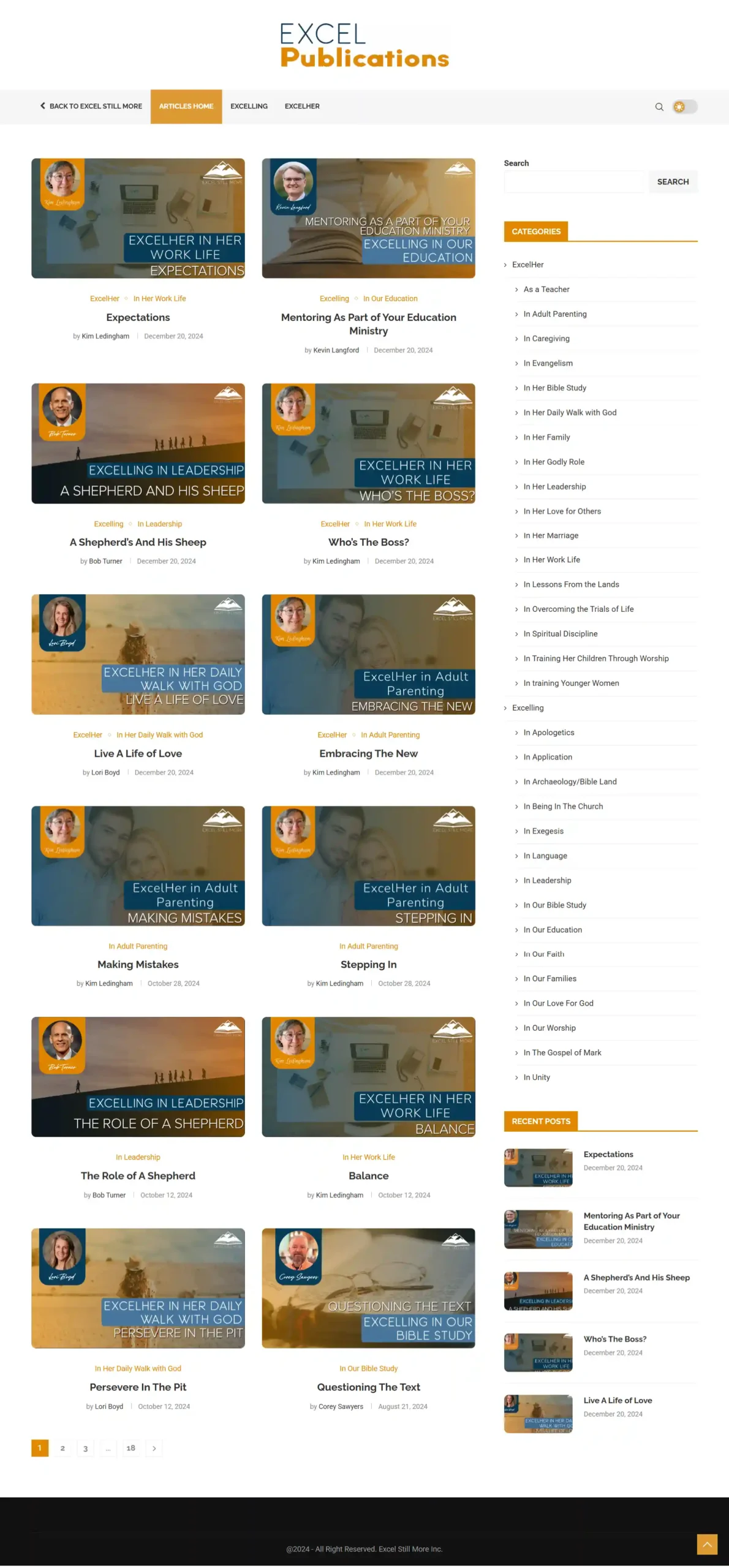 Excel Academic publications Online Publications