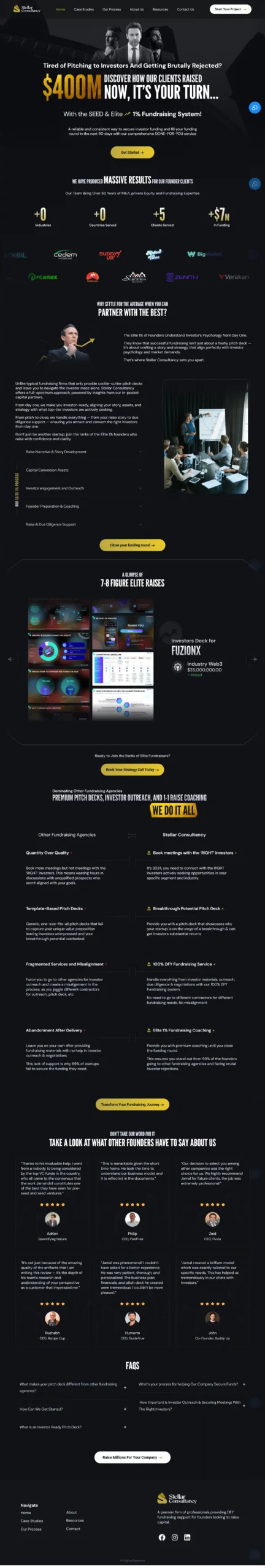 best business consulting services website design