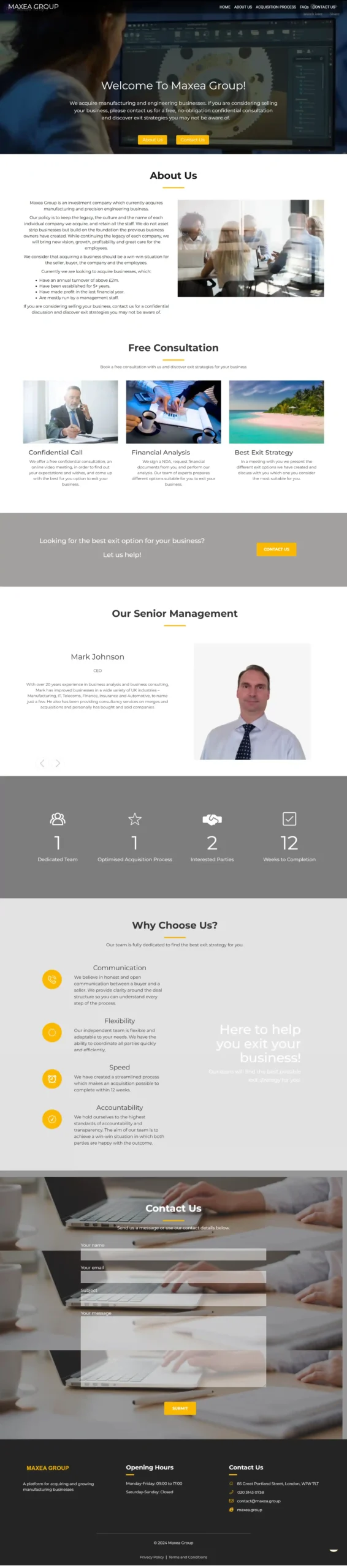 best business consulting website design